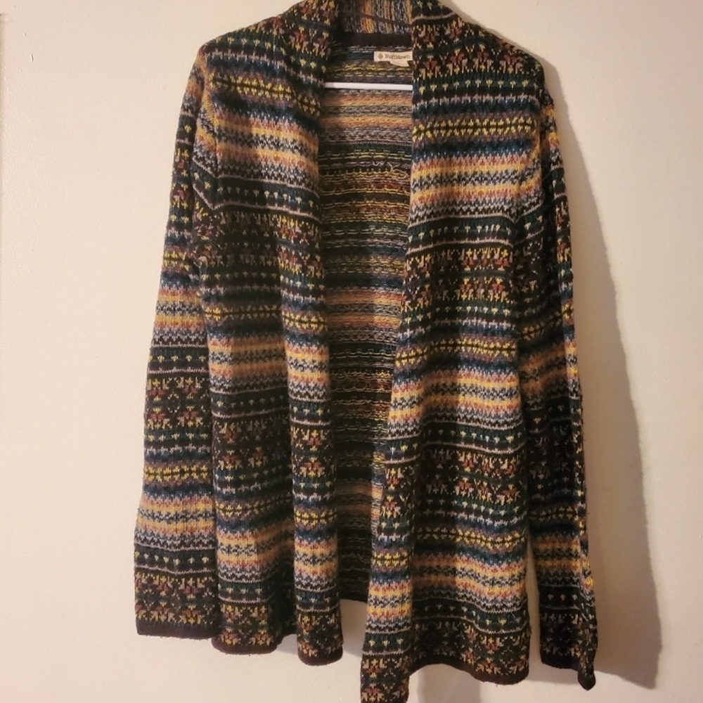 Ruff Hewn Multicolor Patterned Cardigan - Picture 7 of 8